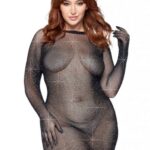 [大碼性感連衣裙] Leg Avenue Late Night Love 透視裙連手套 - 加大碼 - JoyToy 香港 正品