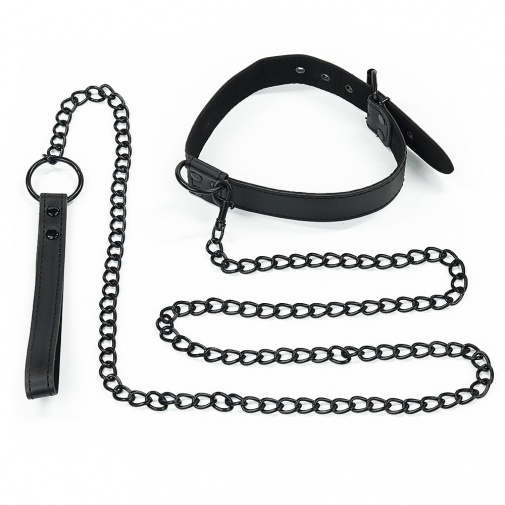 Lovetoy Bondage Fetish 頸圈連牽帶 - 黑色 - 年度熱門捆綁工具 (物理性拘束具)