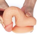 Lovetoy 束帶連附陰囊7"假陽具 - 膚色 - 情趣好物