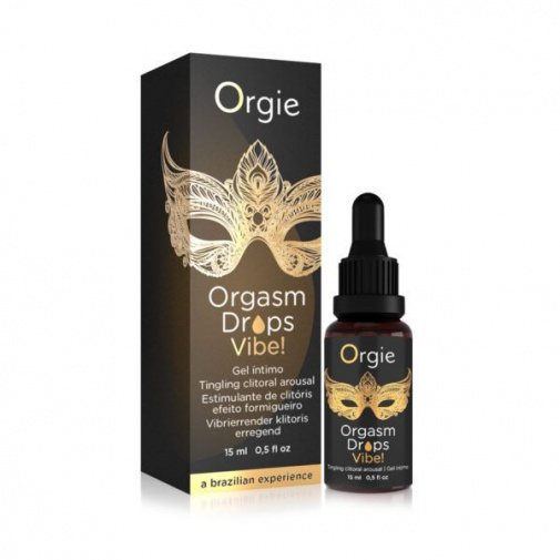 [高潮液] Orgie Orgasm Drops 可食用冰火麻刺高潮滴劑 - 15ml - JoyToy 香港 正品