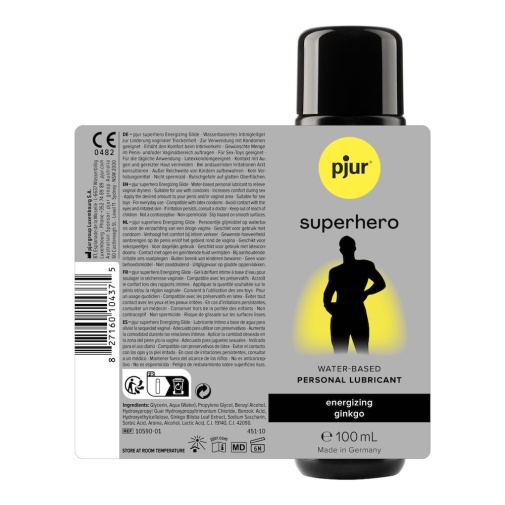 水潤順滑 - Pjur 超級英雄活力提升水性潤滑液 - 100ml