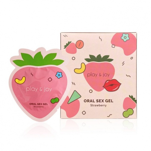 【士多啤梨味潤滑油】Play & Joy 情趣口交潤滑液 草莓味 - 15ml 官方授權