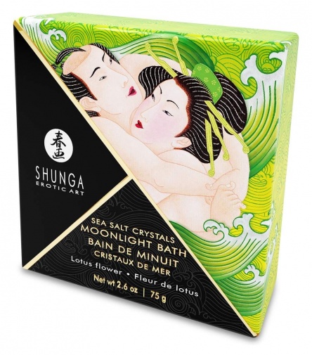 香氛泡泡浴首選：Shunga 水晶沐浴鹽蓮花 - 75g (當日發貨)