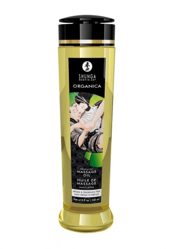 【情趣按摩油】Shunga 有機可食用按摩油 天然無味 - 240ml 官方授權
