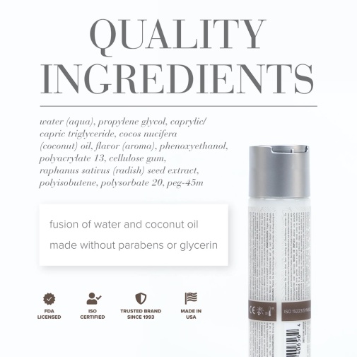 水潤順滑 - JO 椰子油混水性潤滑劑 - 30ml