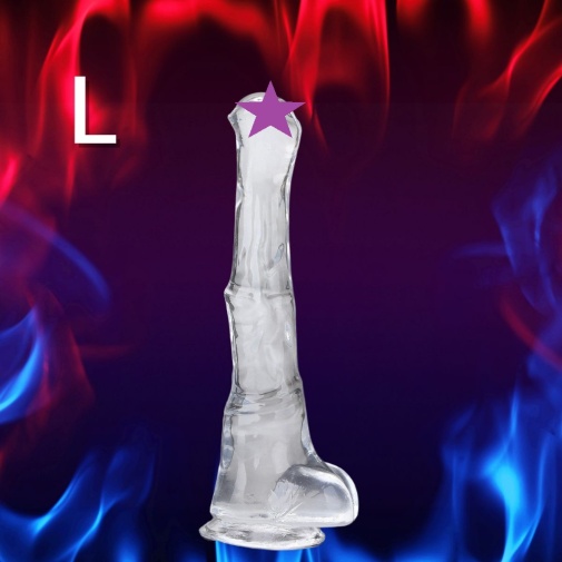 成人用品 - T-Best 隱形火箭筒形假陽具 大碼 - 透明
