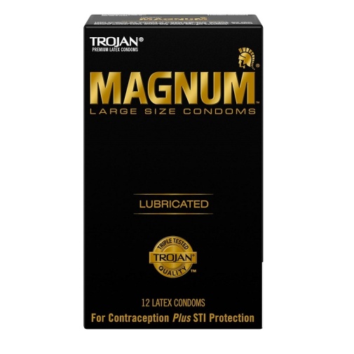 【加大碼避孕套】Trojan Magnum Large 62/55mm 大碼安全套 12件裝 官方授權